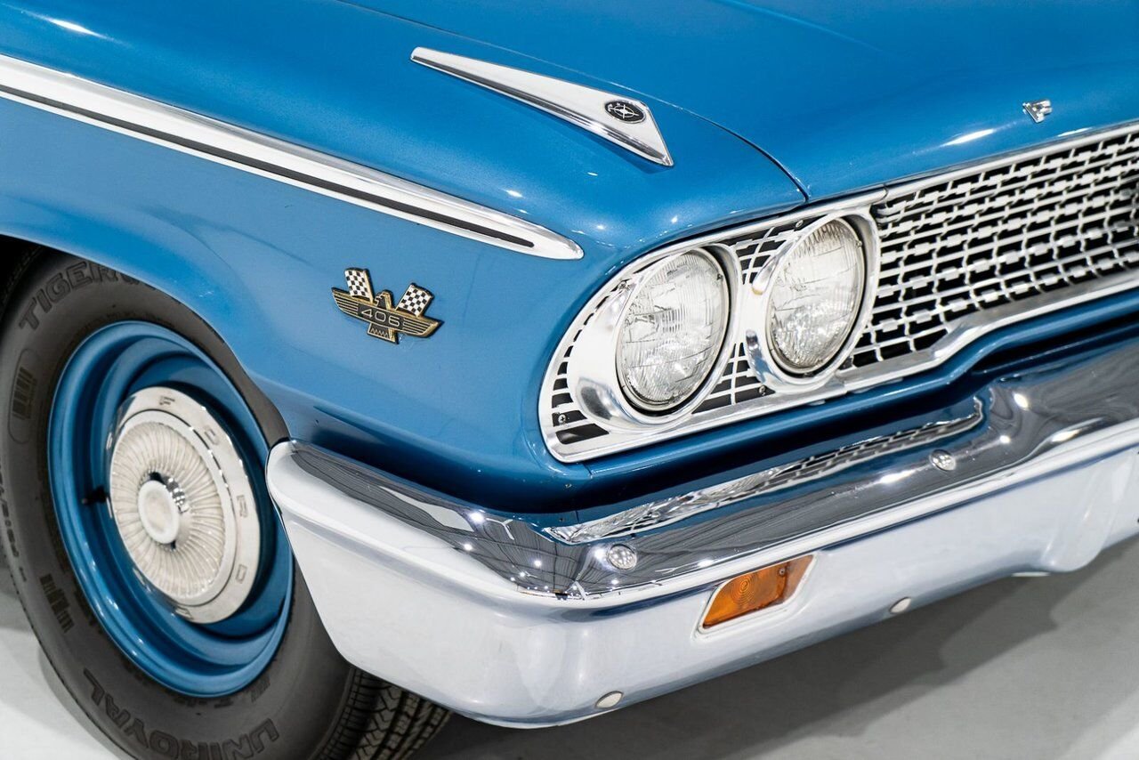 Ford Galaxie 500 *PRIX EN USD* 406 Cu In TriPower 4-Speed Convertible 1963 Bleu Montréal - photo #46