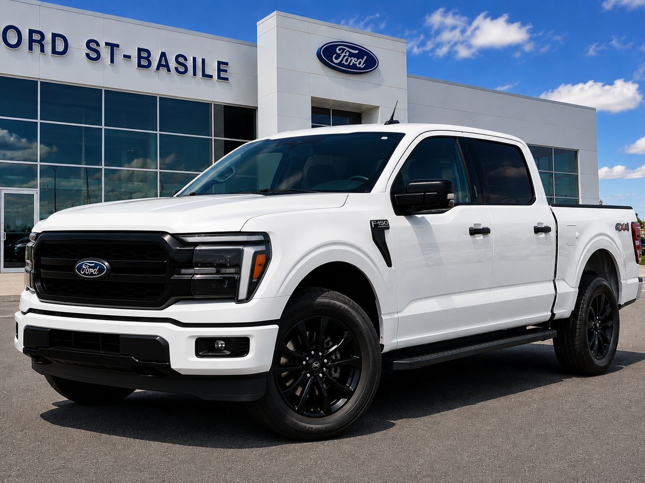 White 2025 Ford F-150 Pickup Truck Four-Wheel Drive Automatic