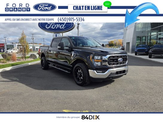Ford F-150 XLT SuperCrew 4RM caisse de 5,5 pi 2023 Noir