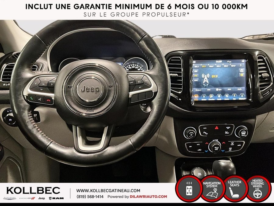 JEEP COMPASS *** UN PROPRIO + CLEAN CARFAX *** 2018 Blanc