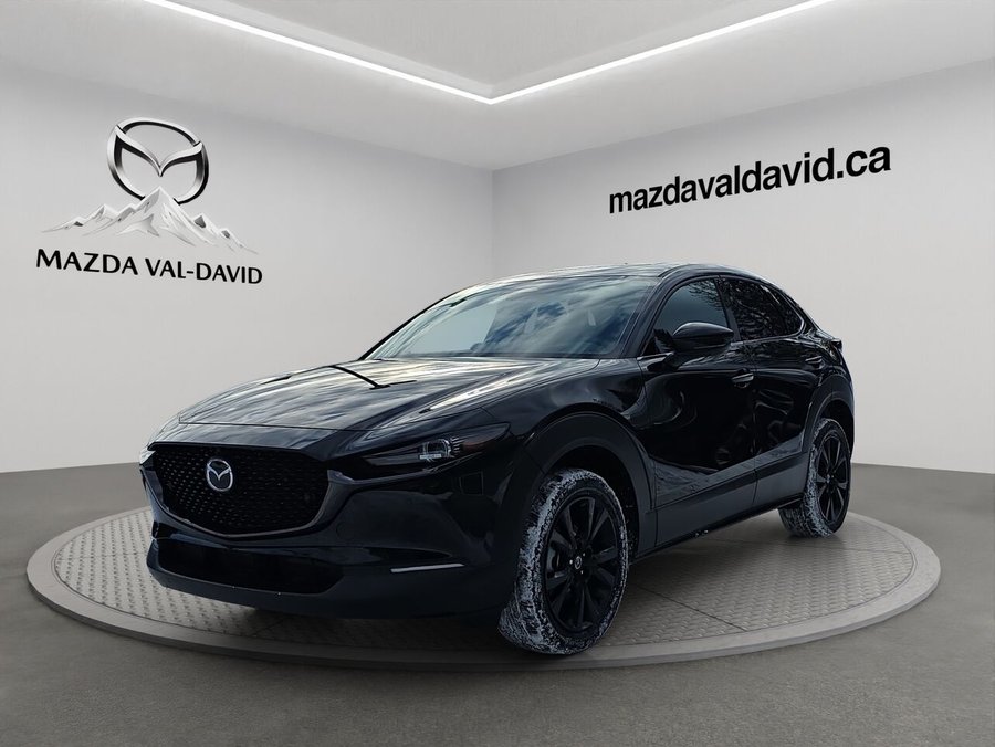 2025 Mazda CX-30 GT turbo, awd, toit ouvrant, Écran 360 degré, Navigation, chargeur sans fil pour cellulaire Jet Black Mica