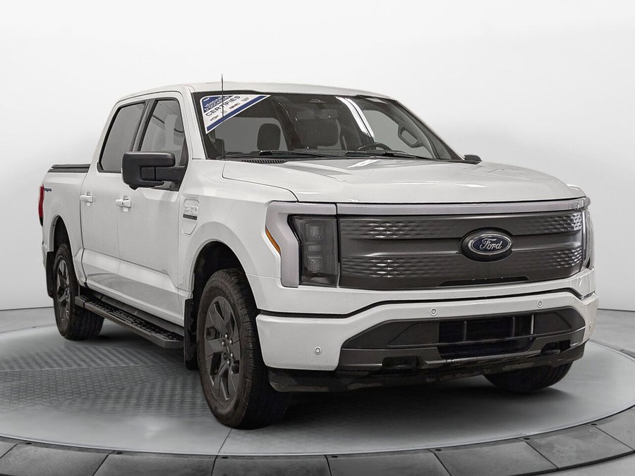 Ford F-150 Lightning 4WD Grosse Batterie Cache Caisse 2023 Blanc
