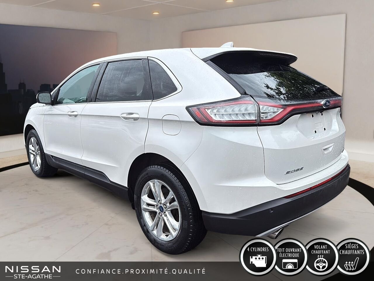 2015 Ford Edge 4 portes SEL, Traction intégrale White Saint-Jérôme - photo #4