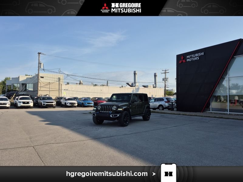 Jeep Wrangler MH4476 | Unlimited Sahara 4xe Hybride * Mags * Carplay 2022 Noir Laval - photo #4