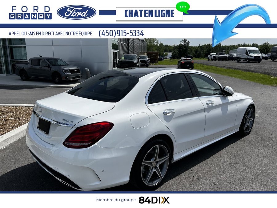 Mercedes-Benz Classe-C C 400 AMG 4MATIC BI-TURBO 2015 Blanc