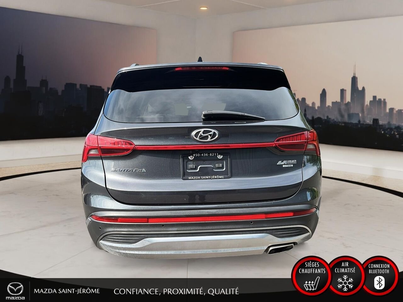 Hyundai Santa Fe Preferred TI avec ensemble Trend | TOIT PANO | CUIR | AWD | 2023 Gris Saint-Jérôme - photo #6