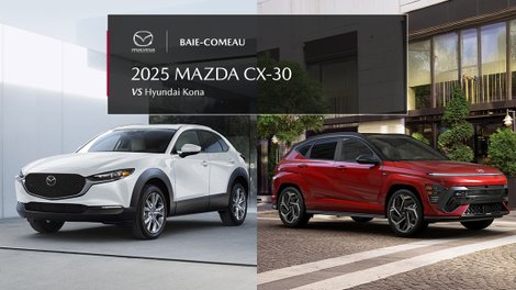 Mazda CX-30 vs Hyundai Kona