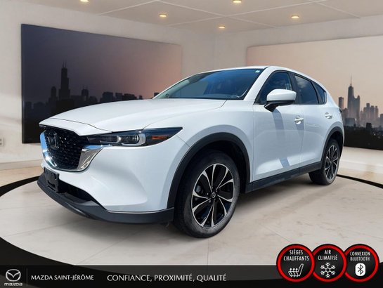 Mazda CX-5 GS LUXURY | TOIT OUVRANT | CUIR | AWD | 2023 Blanc