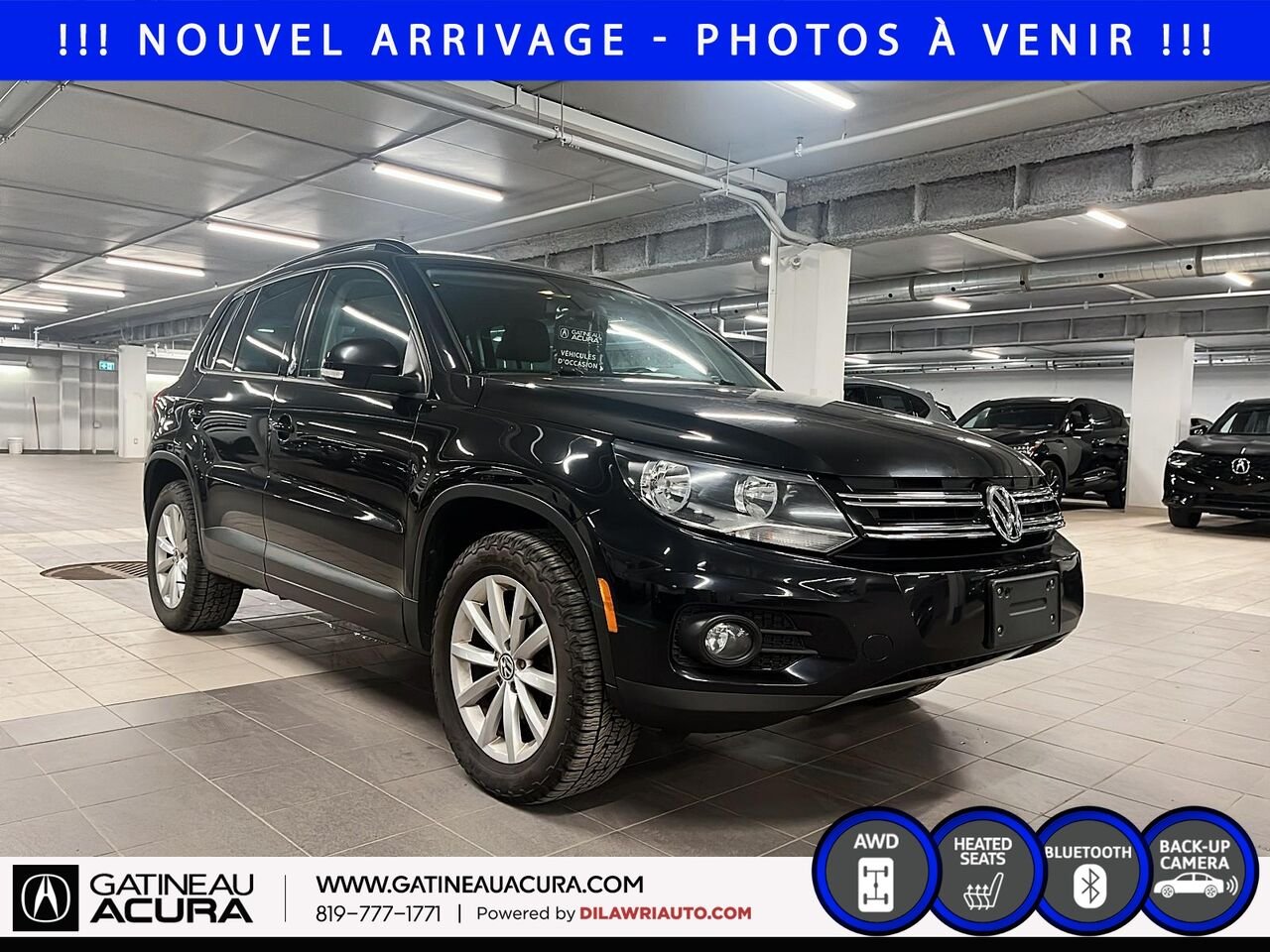 2017 Volkswagen Tiguan Édition Wolfsburg 4MOTION Black Gatineau - photo #2