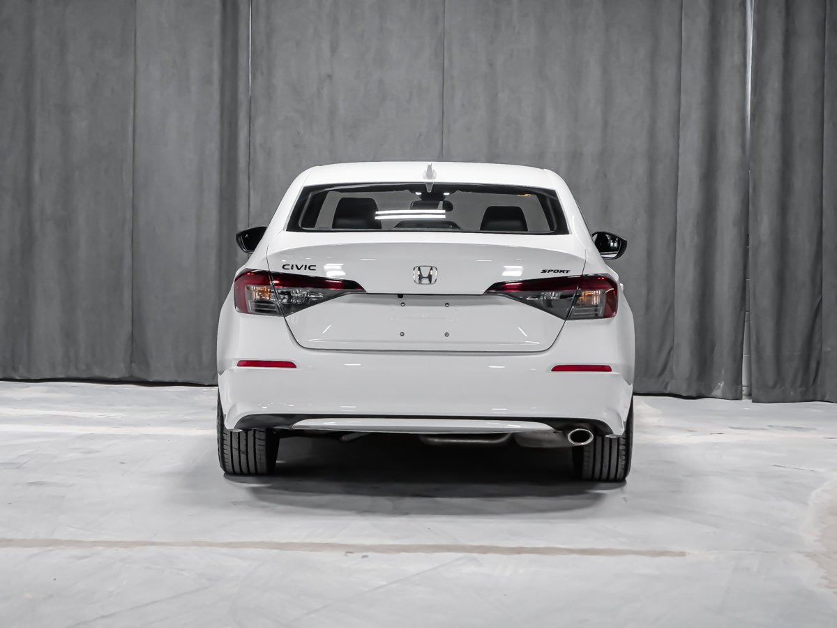 2026 Honda Civic Sedan SPORT TOIT OUVRANT APPLE CAR PLAY White Montreal - photo #4