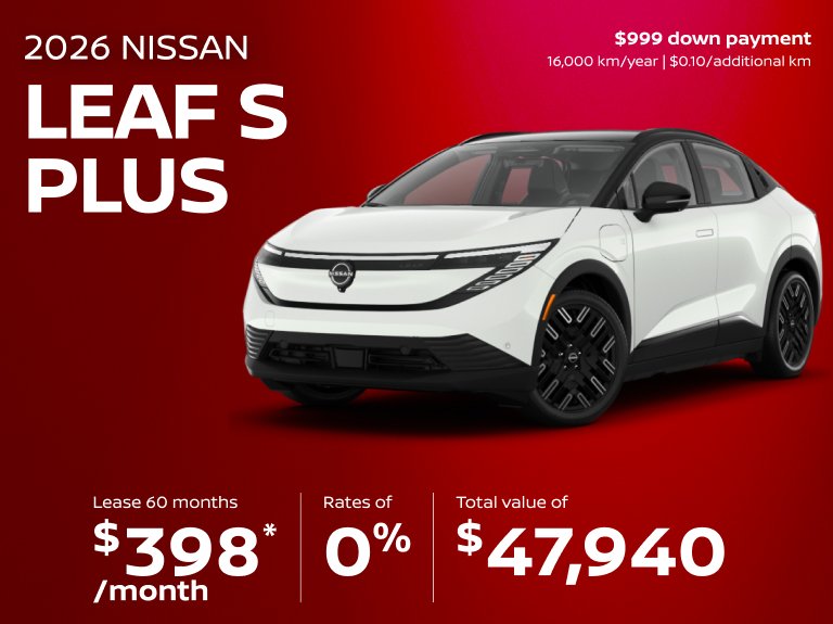 Nissan chomedey Accueil juillet Leaf S Plus