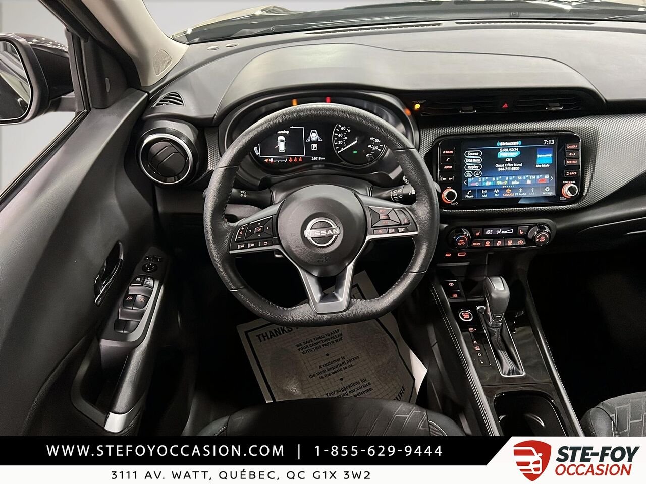 Nissan Kicks SV TA 2024 Noir Québec - photo #13