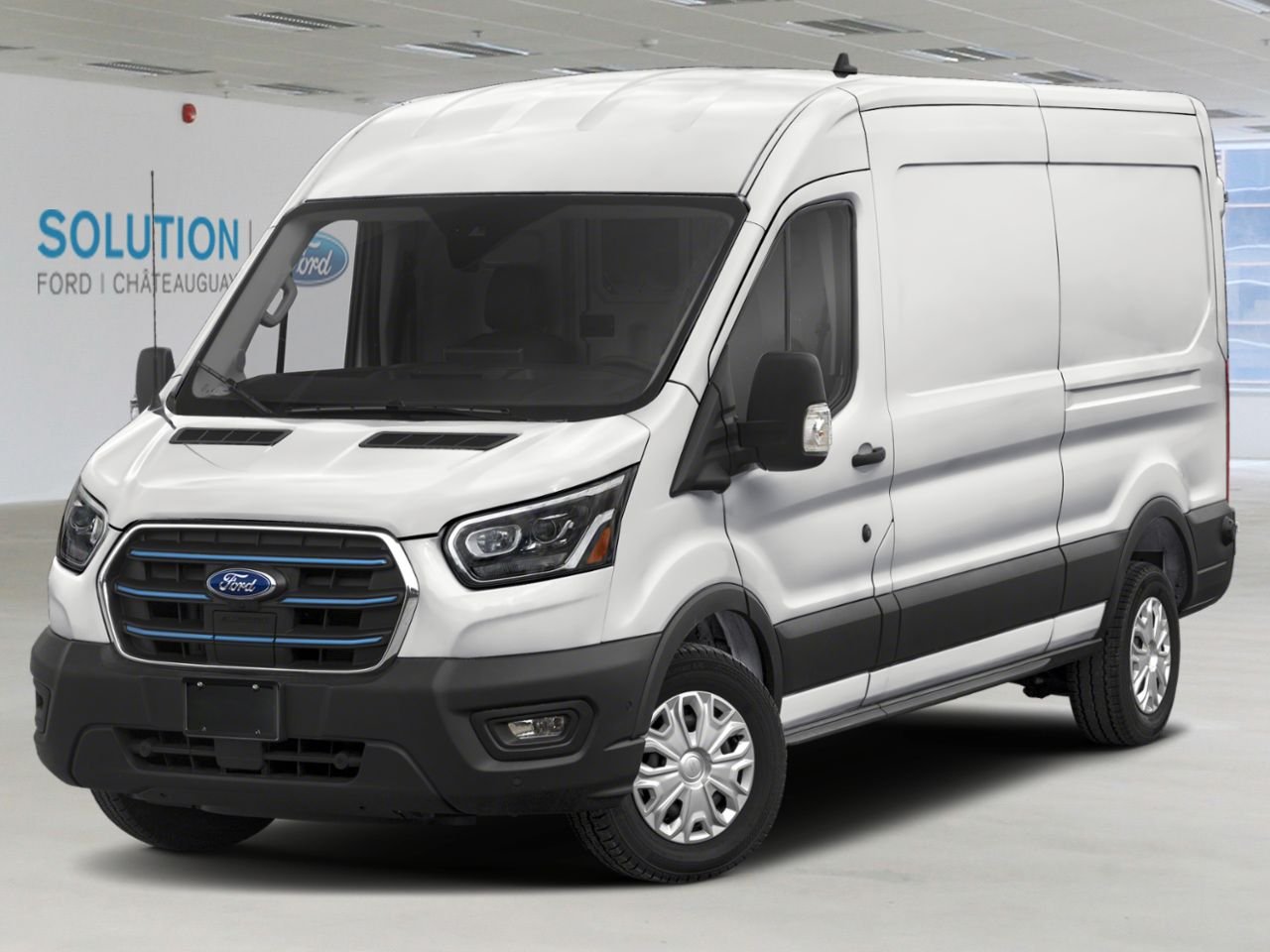 2025 Ford E-Transit Cargo Van Oxford White Châteauguay - photo #0