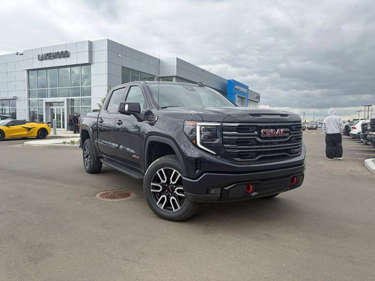 2025 GMC Sierra 1500 4WD Crew Cab 147 AT4 Grey Sherwood Park - photo #1