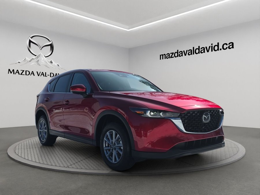 2025 Mazda CX-5 Gs, awd, sièges, volant et rétroviseurs chauffants, hayon électrique Soul Red Crystal Metallic