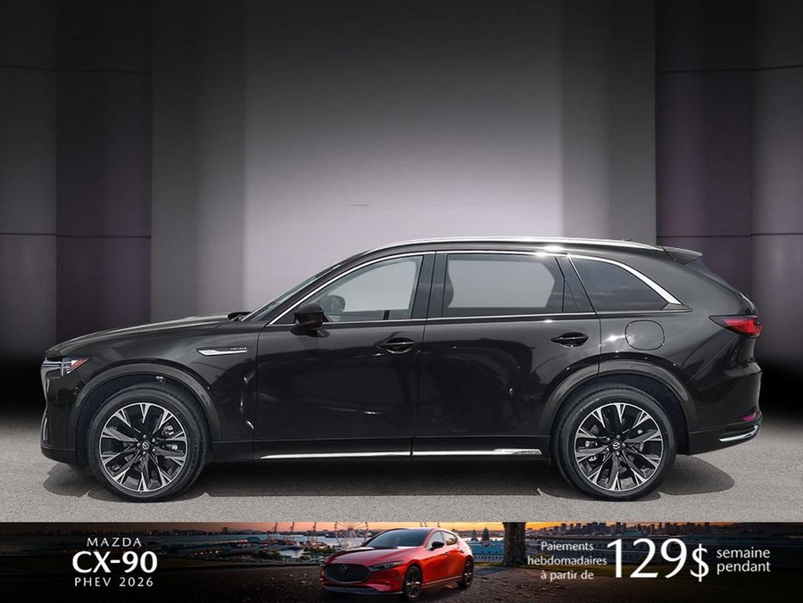 Mazda CX-90 hybride rechargeable 2026 2026 Noir de jais mica