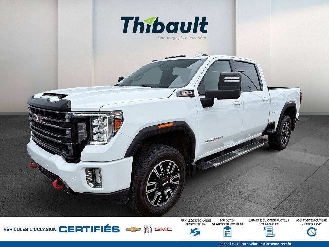 GMC SIERRA K25 AT4 cabine multiplace 4RM 159 po 2023 Blanc Montmagny - photo #0