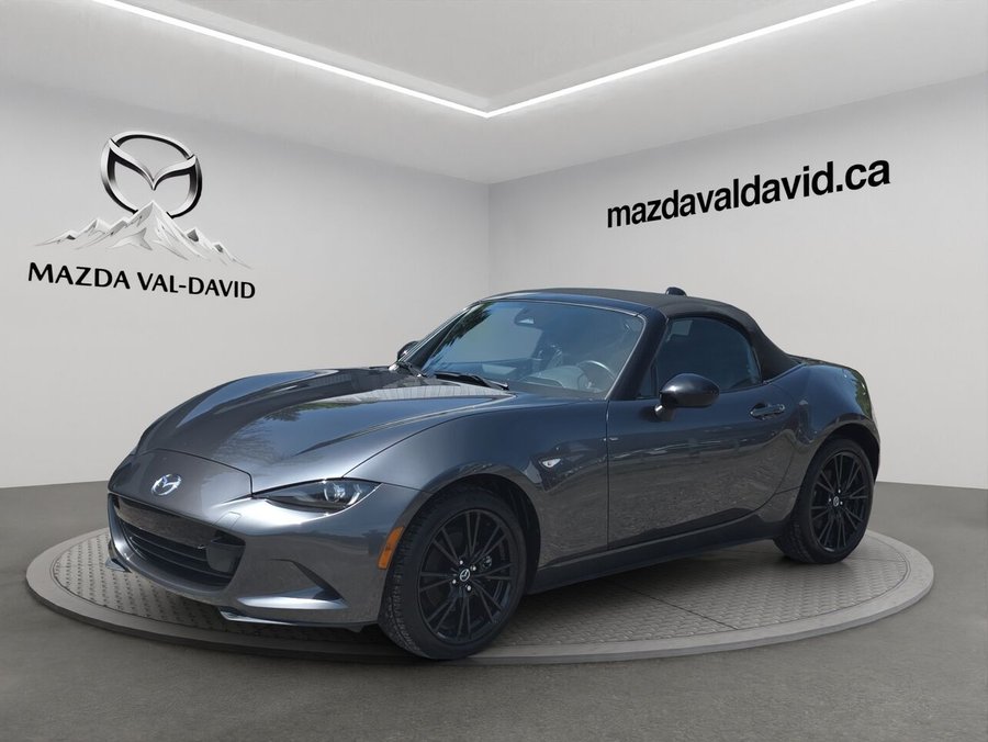 Mazda MX-5 GS BM, NAVIGATION, CAMÉRA DE RECUL, DÉCAPOTABLE 2024 Gris