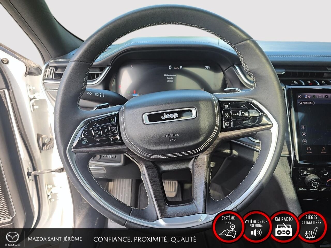 2023 Jeep Grand Cherokee Overland | TOIT PANORAMIQUE | CUIR | 4X4 | White Saint-Jérôme - photo #13