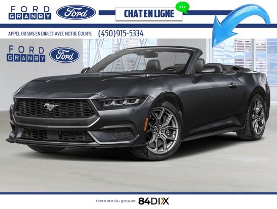 Ford Mustang EcoBoost décapotable 2026 Noir ombre