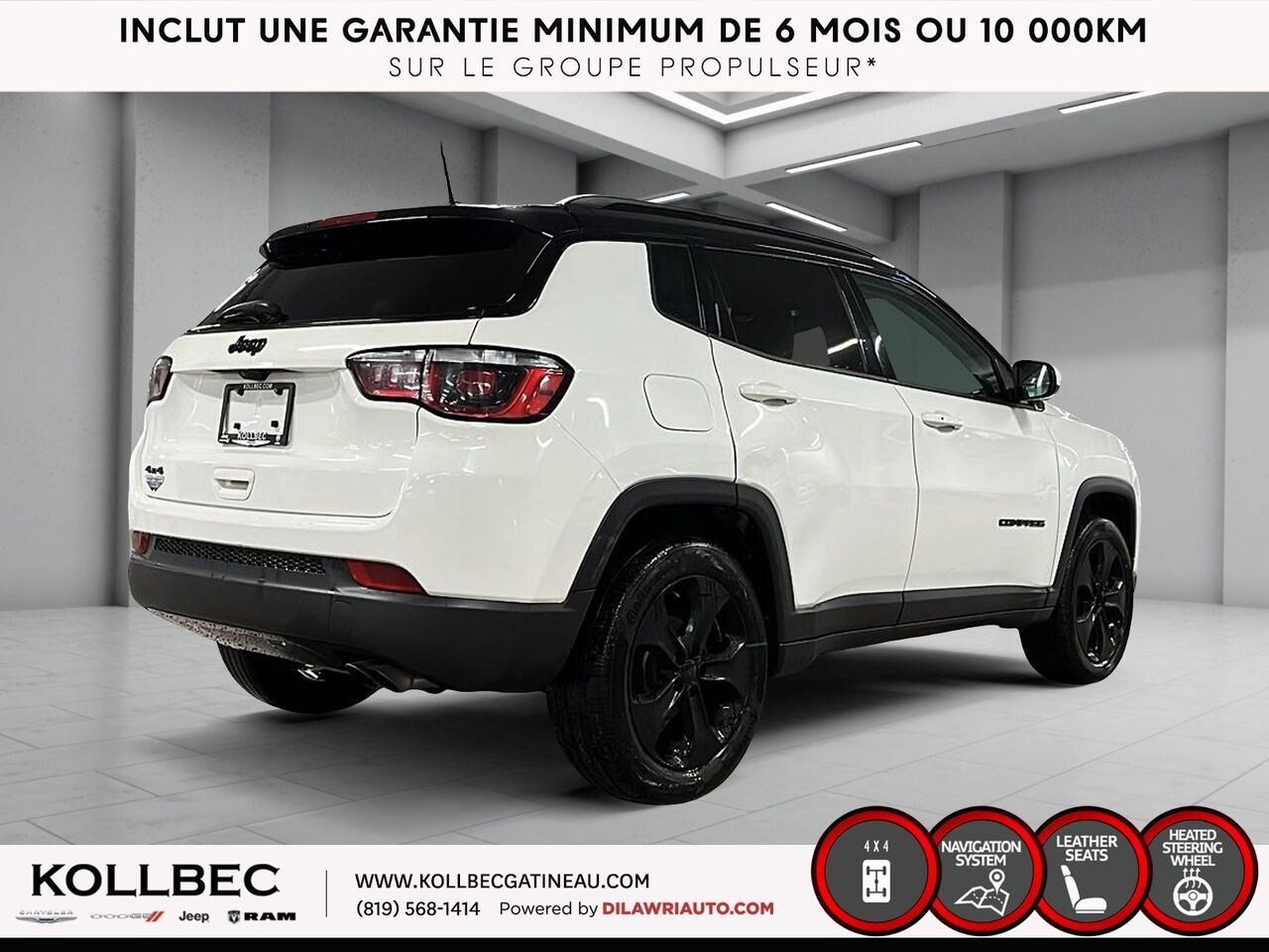 2020 Jeep Compass 25571 | NORTH AWD White Gatineau - photo #13