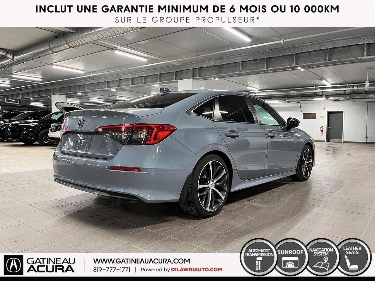 Honda Civic Touring 2022 Gris Ottawa & Gatineau - photo #4