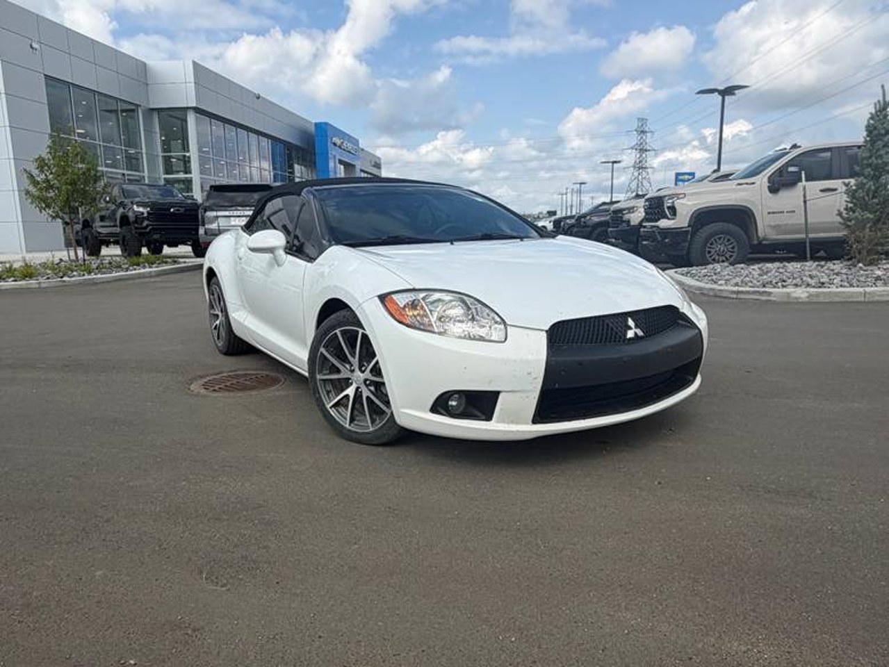 2012 Mitsubishi Eclipse 2dr Spyder Auto GS Northstar White Sherwood Park - photo #1