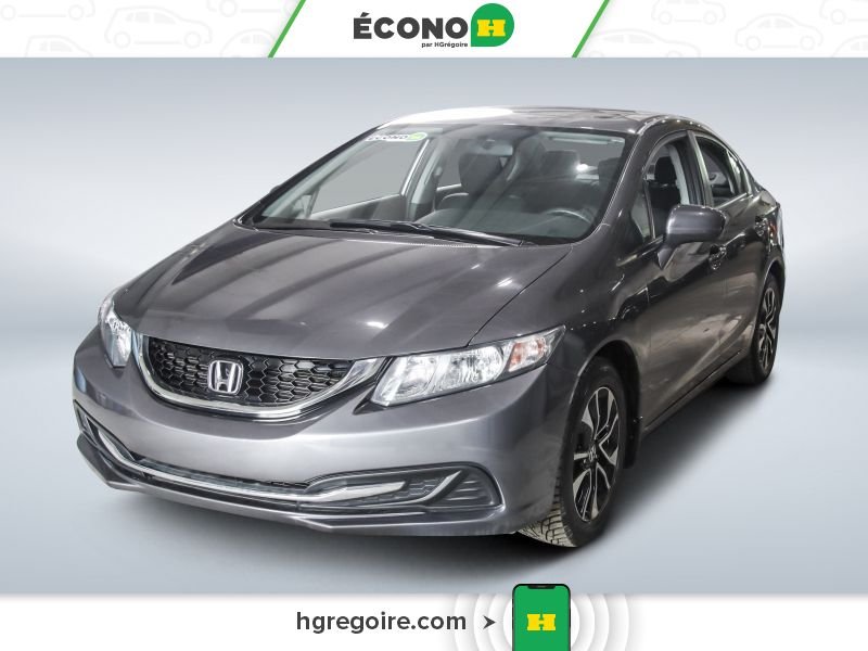Honda Civic 821030 | EX AUTO A/C TOIT GR ELECT MAGS CAM RECUL 2015 Gris Laval - photo #2