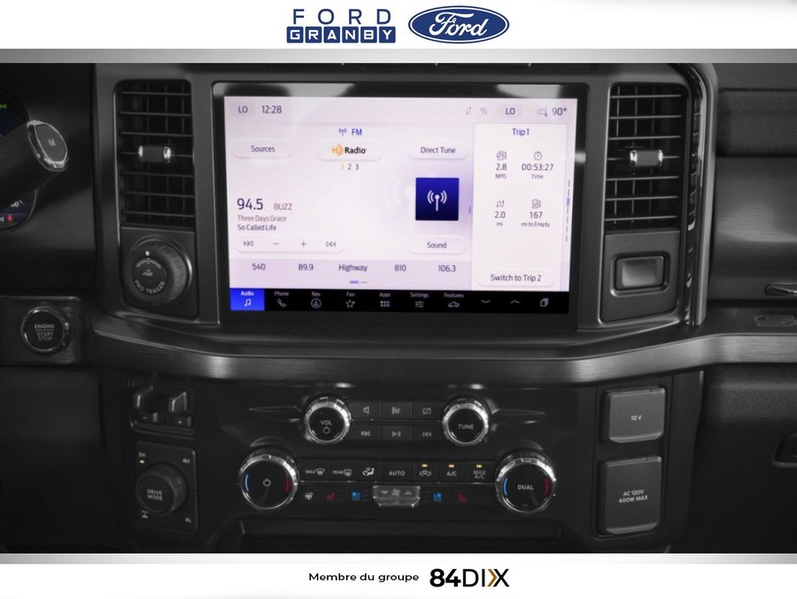 Ford Super Duty F-250 SRW LARIAT cabine 6 places 4RM caisse de 8 pi 2026 Noir agate métallisé