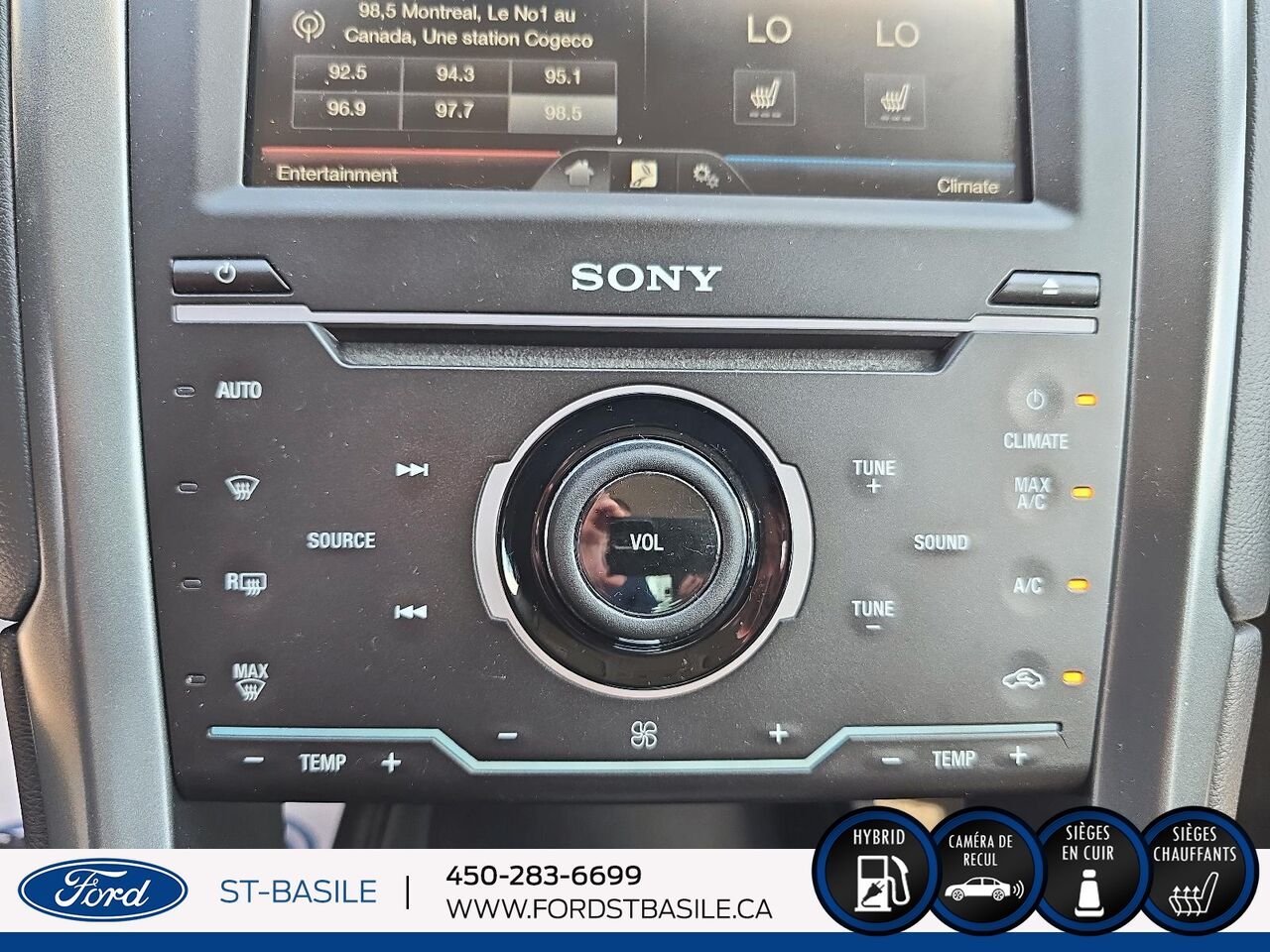 2015 Ford FUSION HYBRIDE White Saint-Basile-le-Grand - photo #24