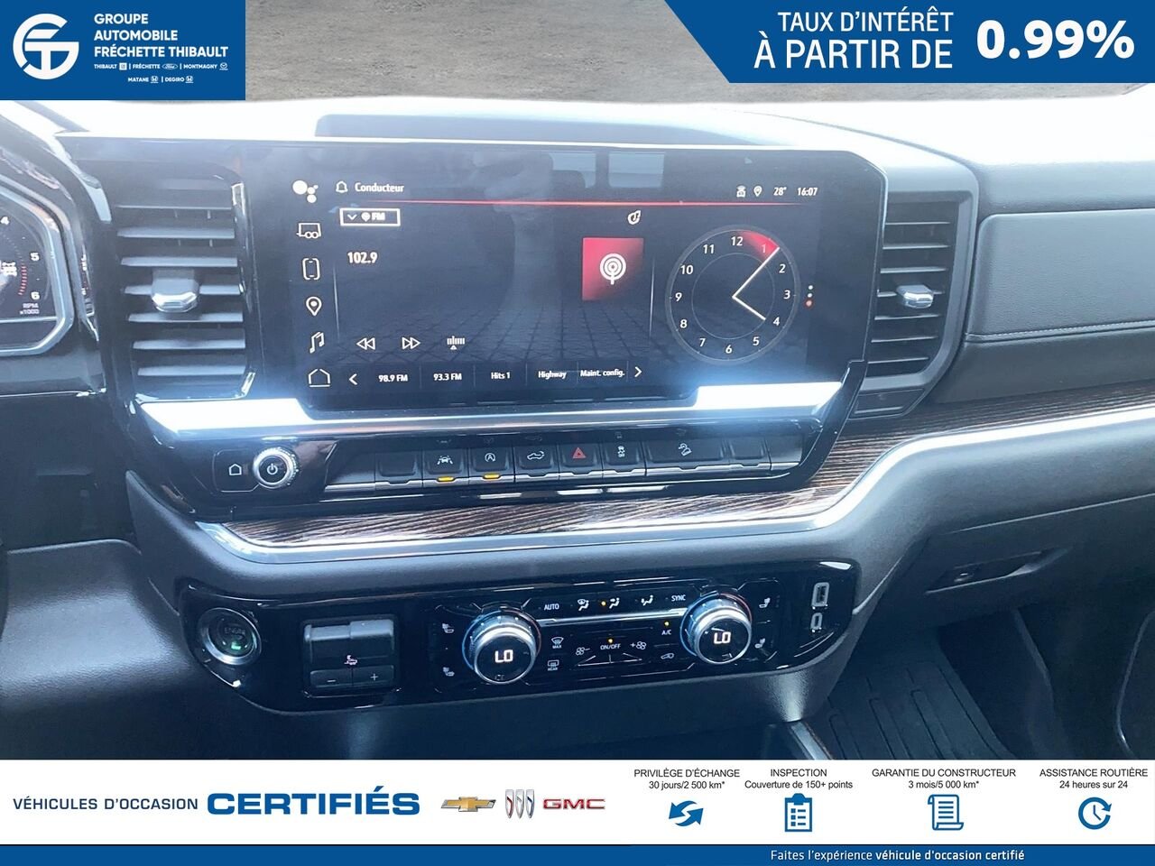 GMC SIERRA Elevation cabine multiplace 4RM 157 po 2024 Noir Montmagny - photo #14