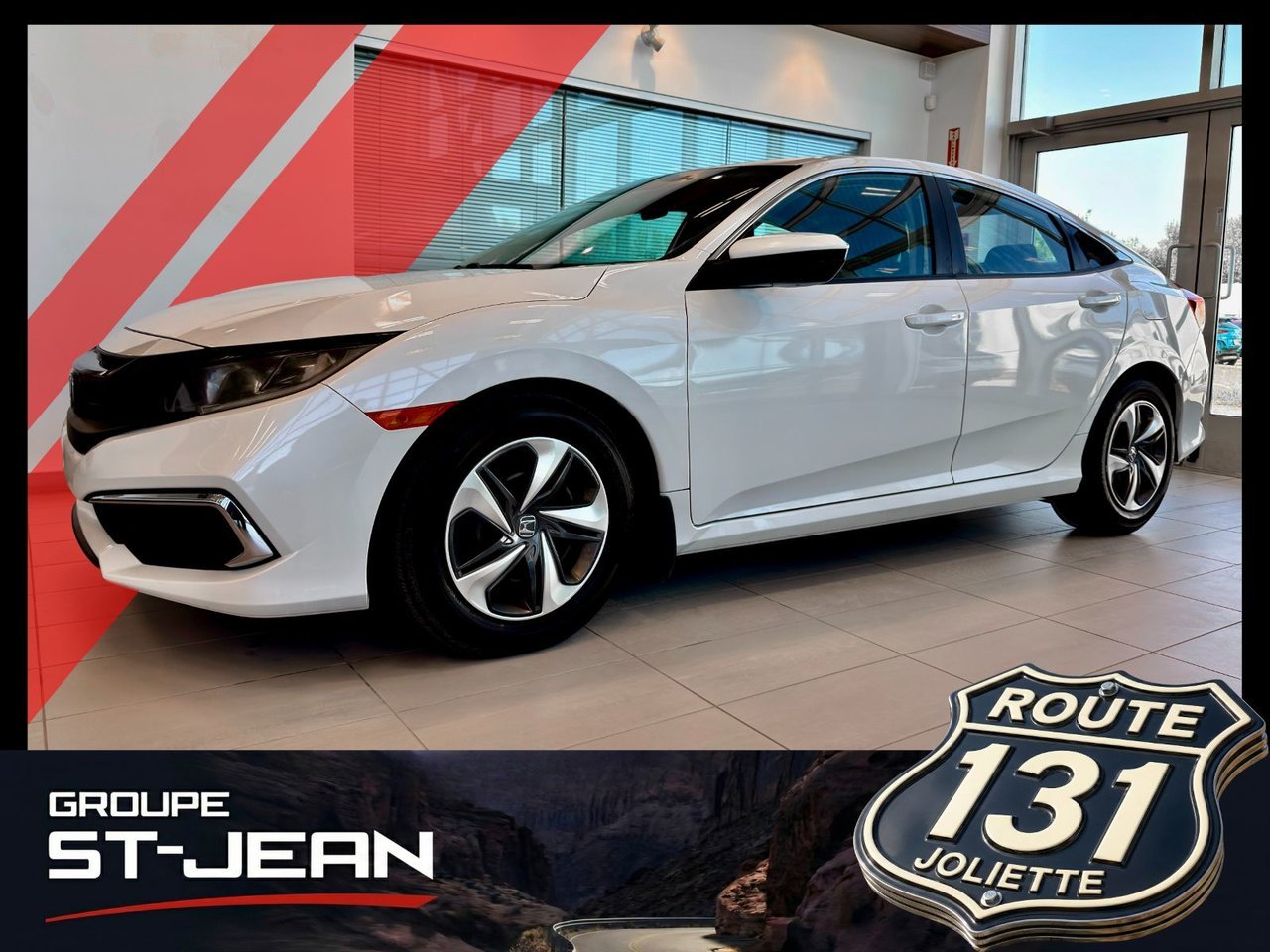 2019 Honda Civic Sedan White Notre-Dame-des-Prairies - photo #0