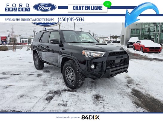Toyota 4Runner TRD OffRoad, Toit ouvrant 4 roues motrices, Cuir 2021 Noir