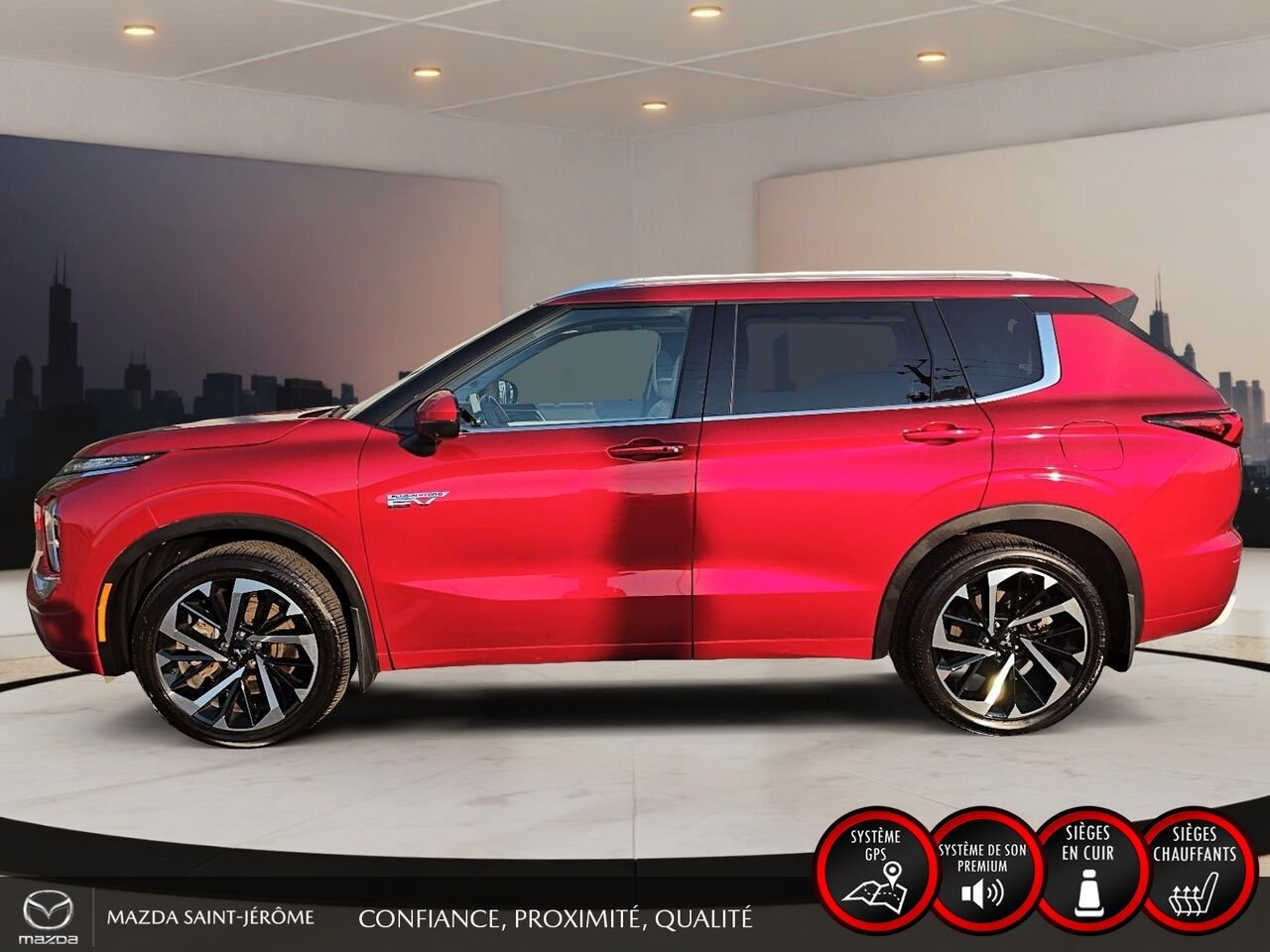 2024 Mitsubishi Outlander GT Premium | TOIT PANO | CUIR | AWD | Red Saint-Jérôme - photo #10