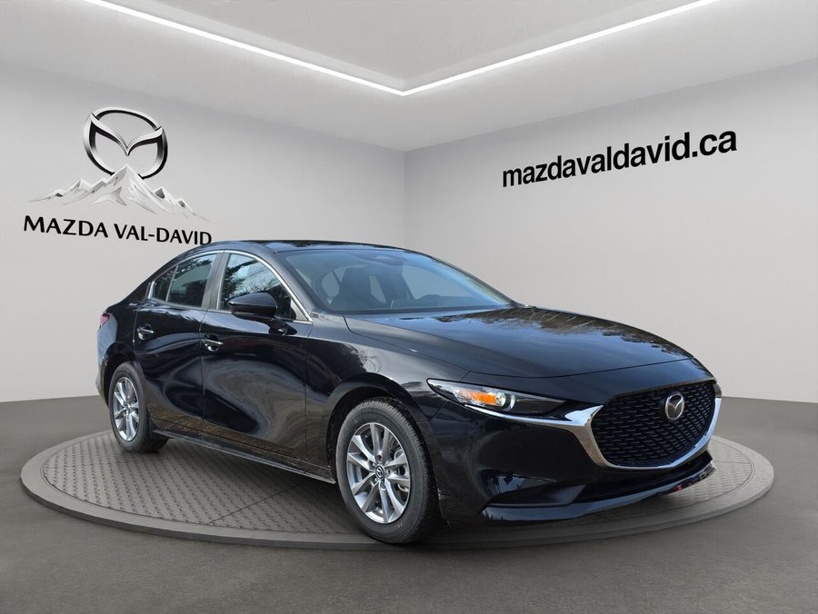 2025 Mazda Mazda3 Awd, tout équipé, sièges et rétroviseurs chauffants, caméra de recul Jet Black Mica