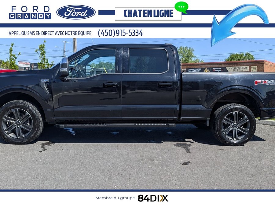 Ford F-150 LARIAT cabine SuperCrew 4RM caisse de 6,5 pi 2022 Noir