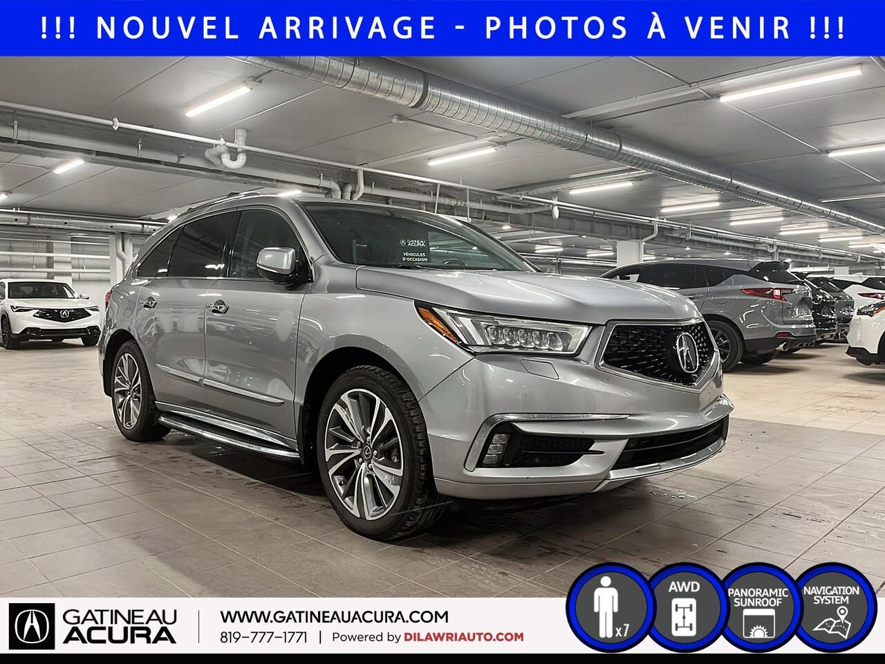 Acura MDX Élite SH-AWD 2017 Argent Gatineau - photo #2