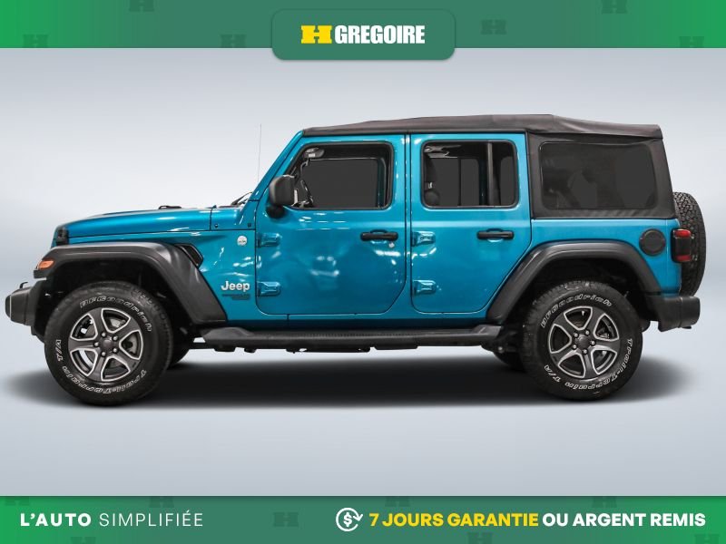 Jeep Wrangler Unlimited 729504 | Sport AWD AUTO A/C TOIT GR ELECT MAGS CAM RECUL 2020 Bleu Laval - photo #4