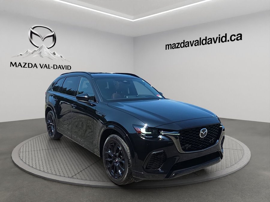 2025 Mazda CX-70 hybride léger GT-P TI, Toit ouvrant panoramique, sièges en cuir ventilés et chauffant, navigation Black