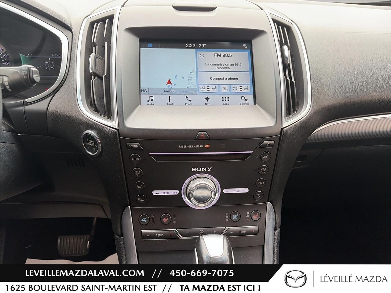 Ford Edge 4 portes Titanium, Traction intégrale 2017 Noir Laval - photo #12