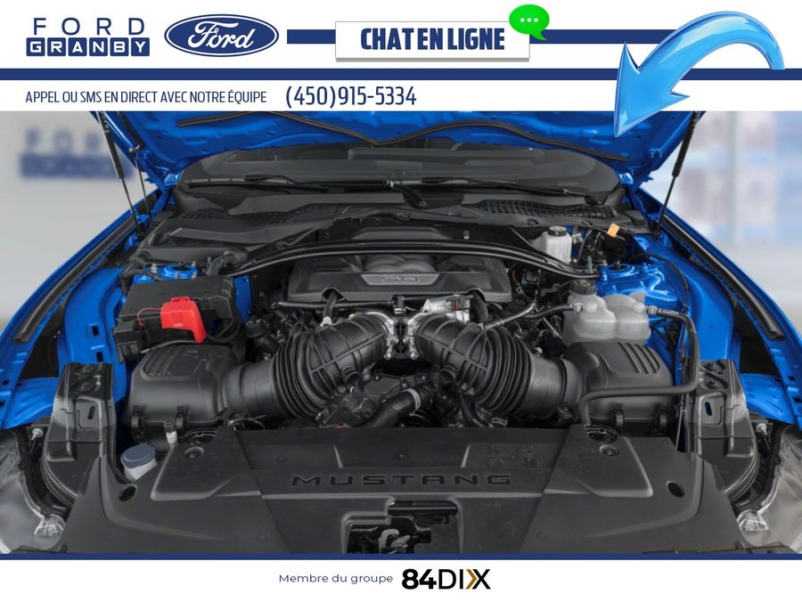 Ford Mustang Dark Horse toit fuyant 2026 Noir ombre