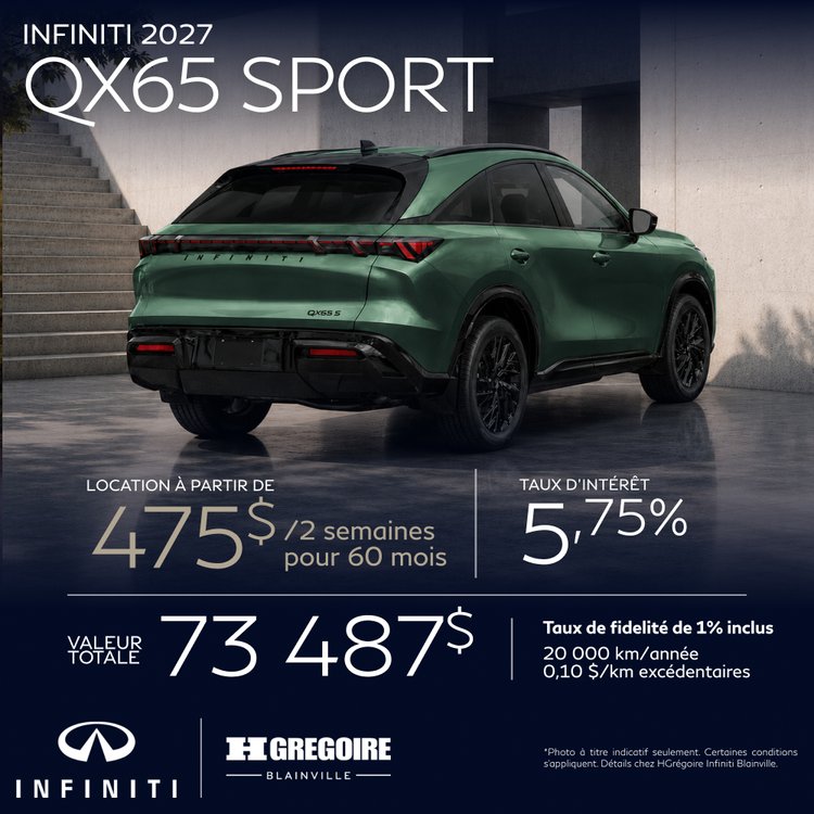 HGregoire inifiniti blainville promo aout QX65 sport FR