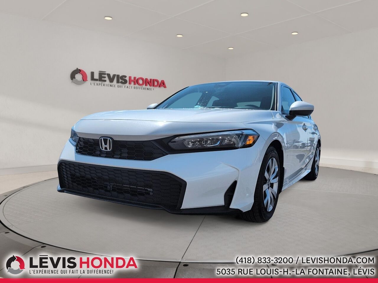 White 2025 Honda Civic Sedan Front-Wheel Drive Continuously Variable Transmission