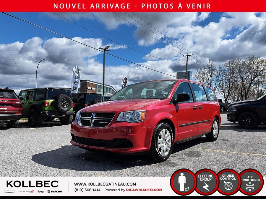 DODGE GRAND CARAVAN *** UN PROPRIO + CLEAN CARFAX + BAS KILOMÉTRAGE*** 2016 Rouge