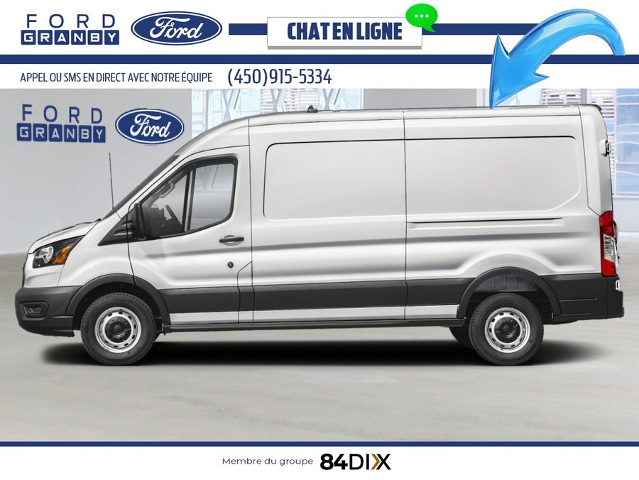 Ford Transit fourgon utilitaire T-350 PA toit moyen 148 po PNBV de 9 500 lb 2025 Blanc Oxford