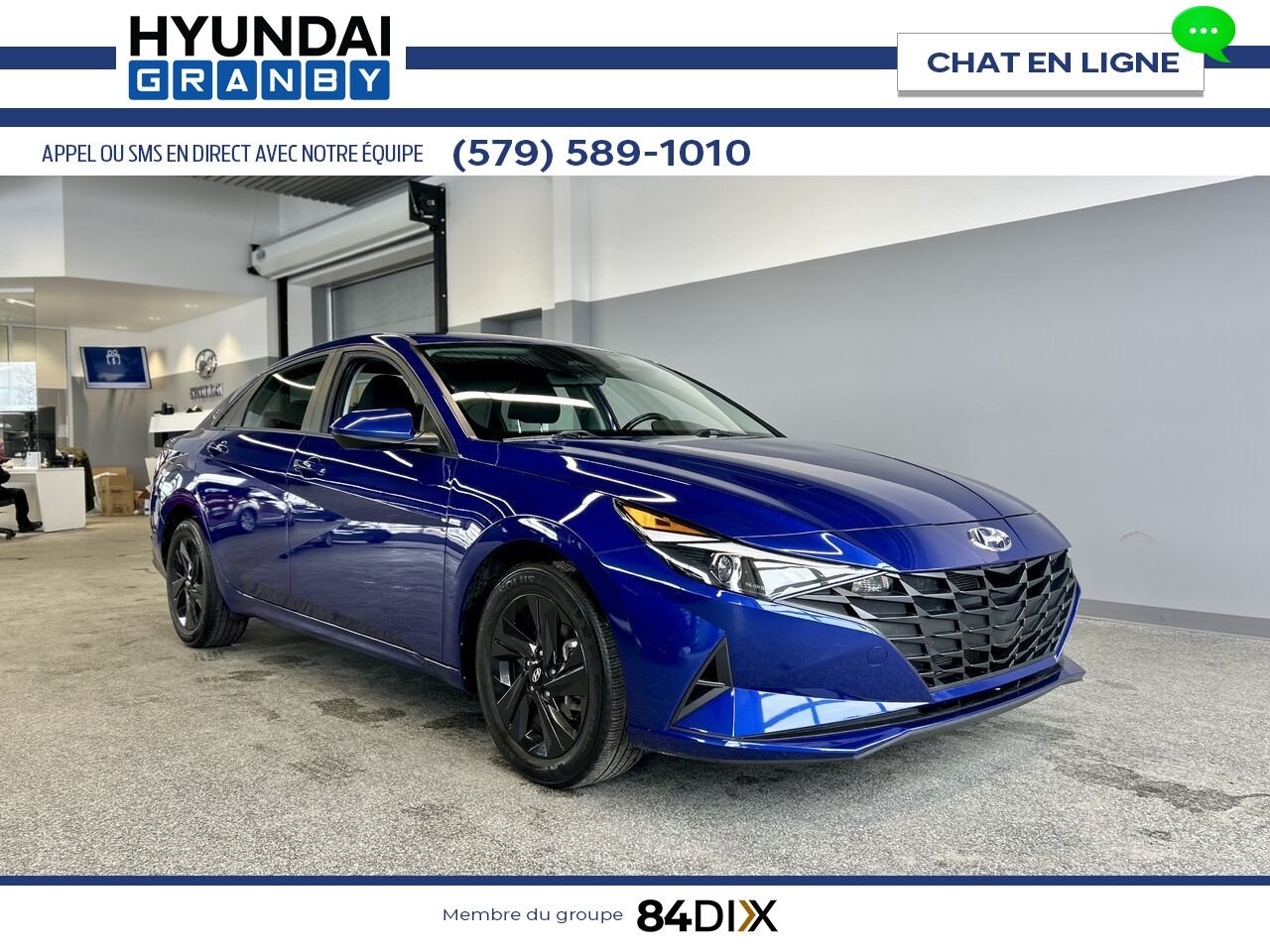 Hyundai Elantra 2021 Bleu Granby - photo #0