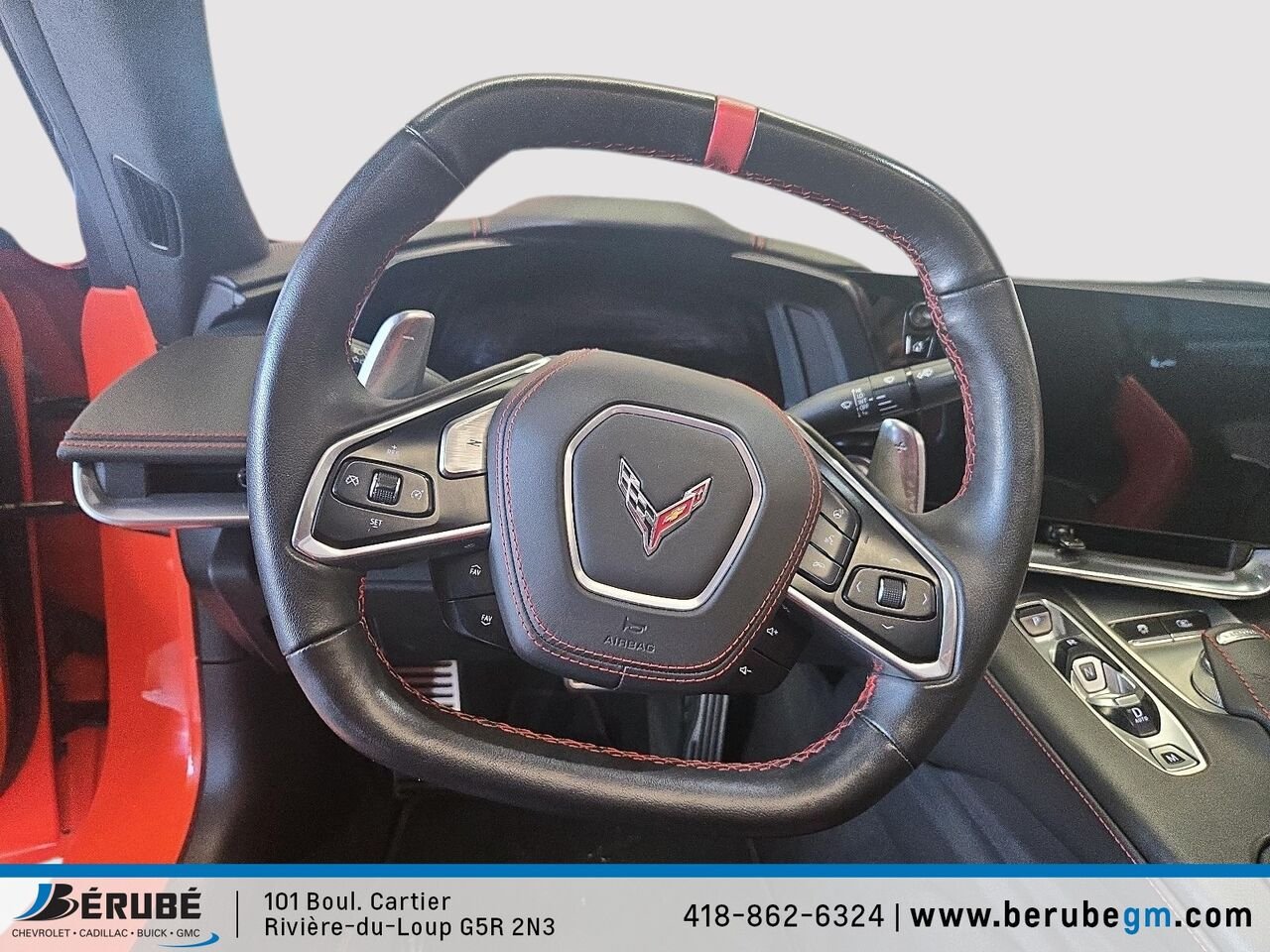 CHEVROLET CORVETTE STINGRAY CABRIOLET Stingray cabriolet 2 portes avec 3LT 2021 Orange Rivière-du-Loup - photo #8