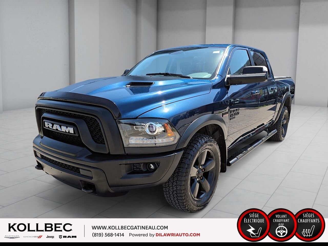 RAM 1500 CLASSIC 261111 | Warlock Crewcab 4x4 2019 Bleu Gatineau - photo #0