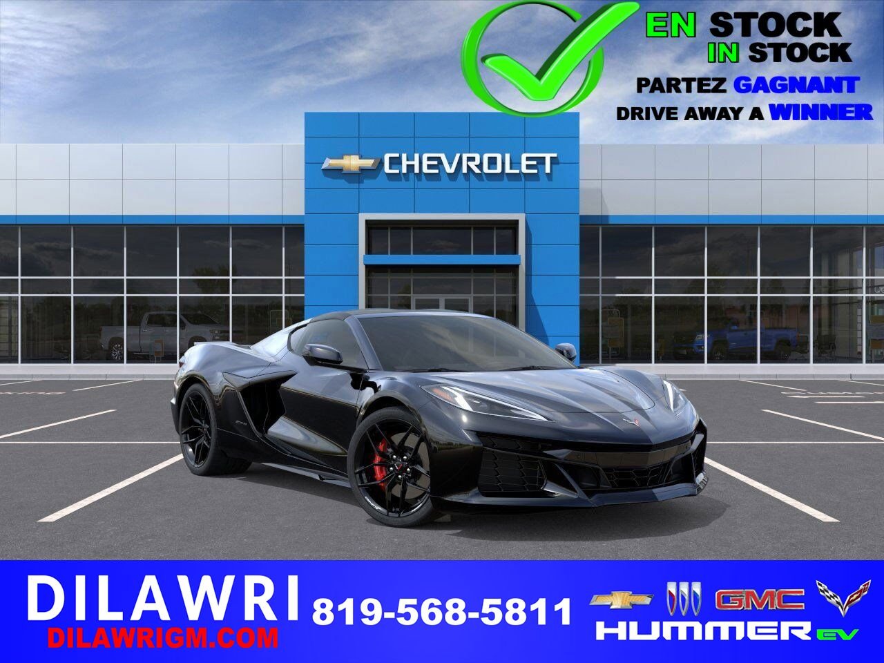 Chevrolet Corvette Z06 coupé 2 portes avec 3LZ 2025 NOIR Gatineau - photo #0