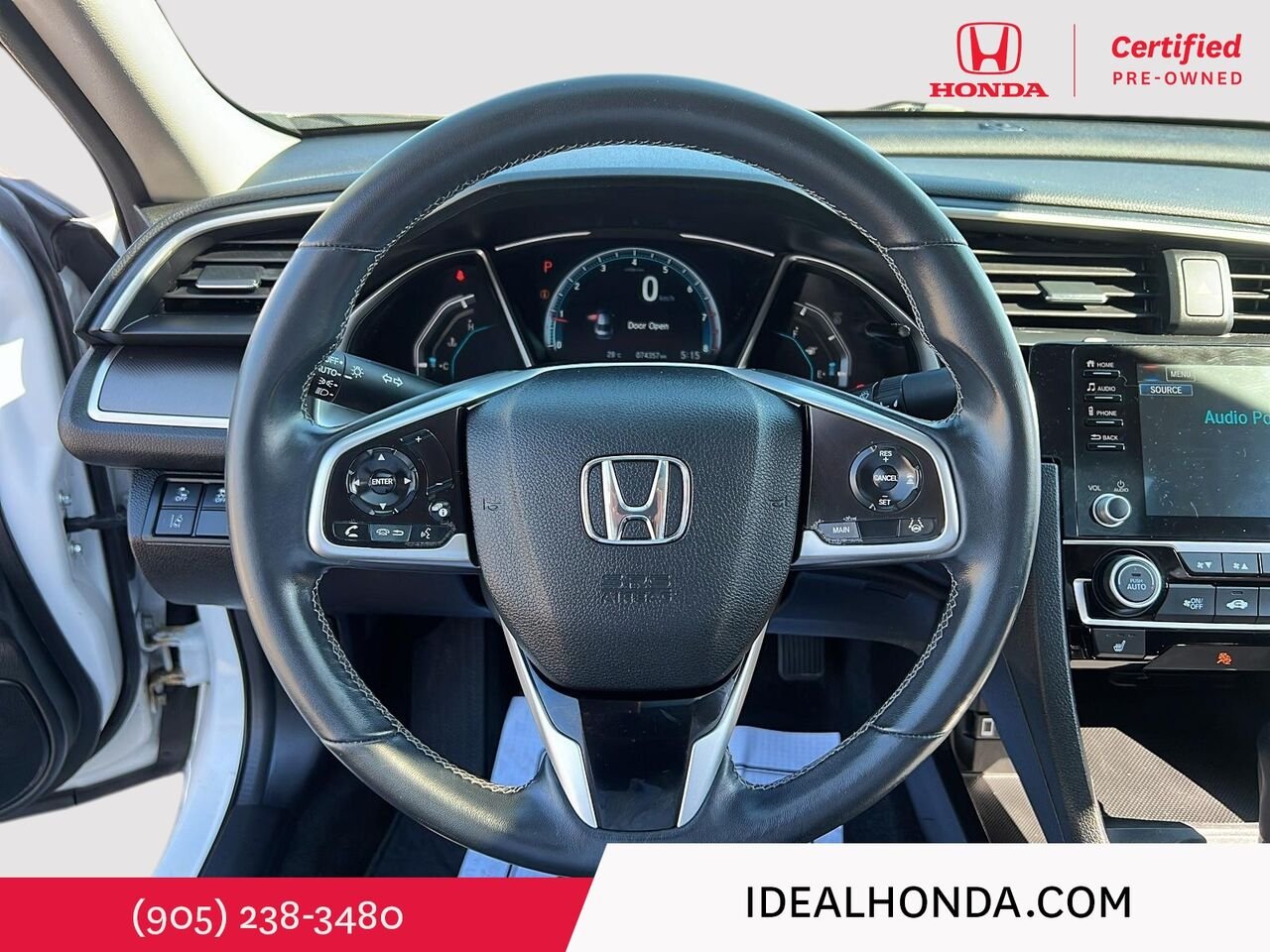 2021 Honda Civic Sedan EX CVT White Mississauga - photo #11